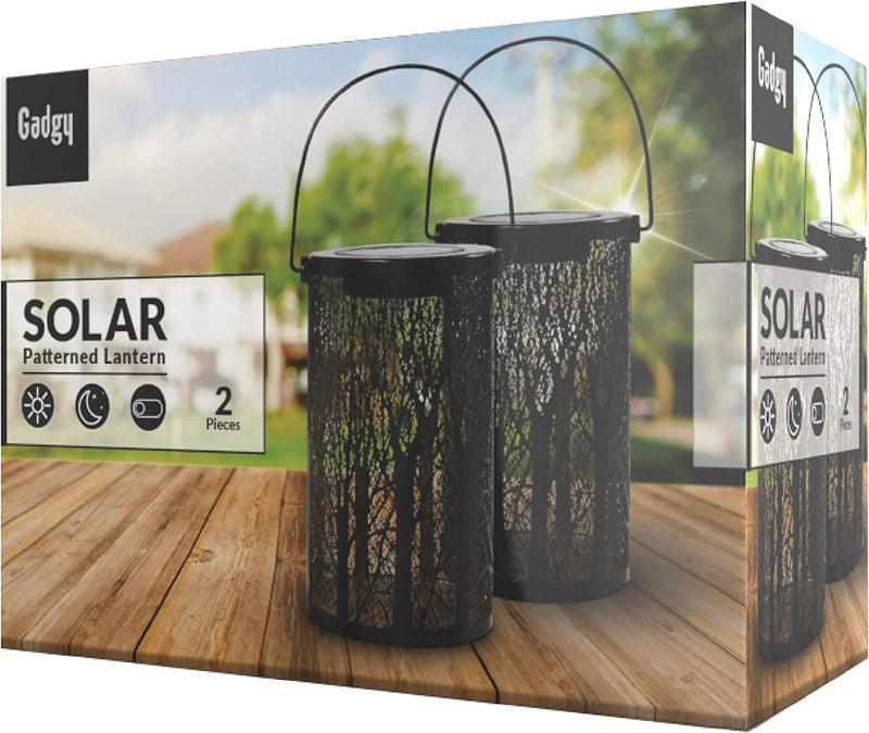 Gadgy Solar Tafellamp Boom set van 2 – Zwart/Goud