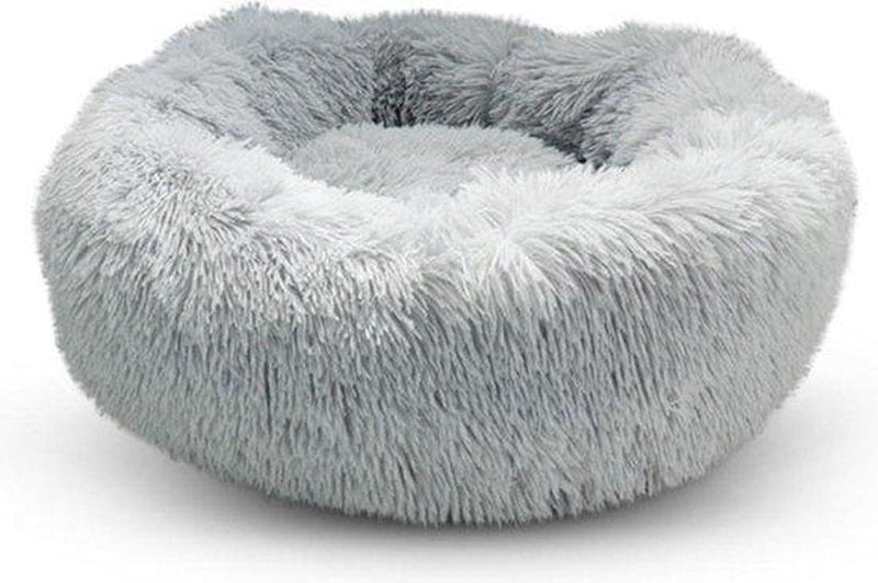 Snoozle cat basket - Soft and luxurious cat basket - Cat basket Round - Washable - 80cm - light gray