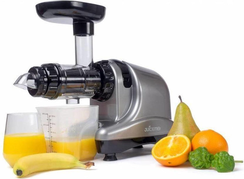 JuiceMe DA 1000 Slowjuicer - Sapcentrifuge - Groente en Fruit -  Smoothie Maker - BPA vrij - Zilver
