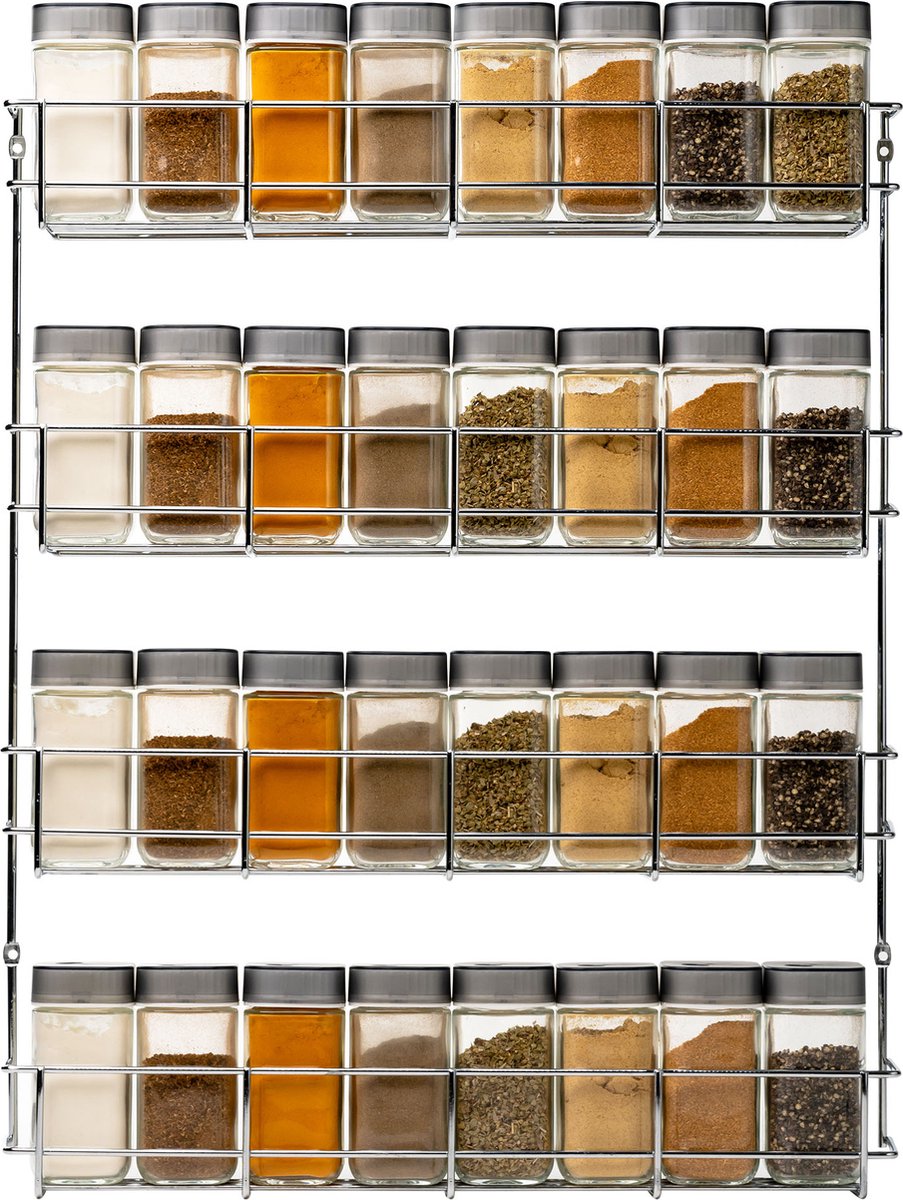 Coninx herb rack suspensionable - Cray Organizer - Up to 16 herb jars (excl.) - Metal/chromium