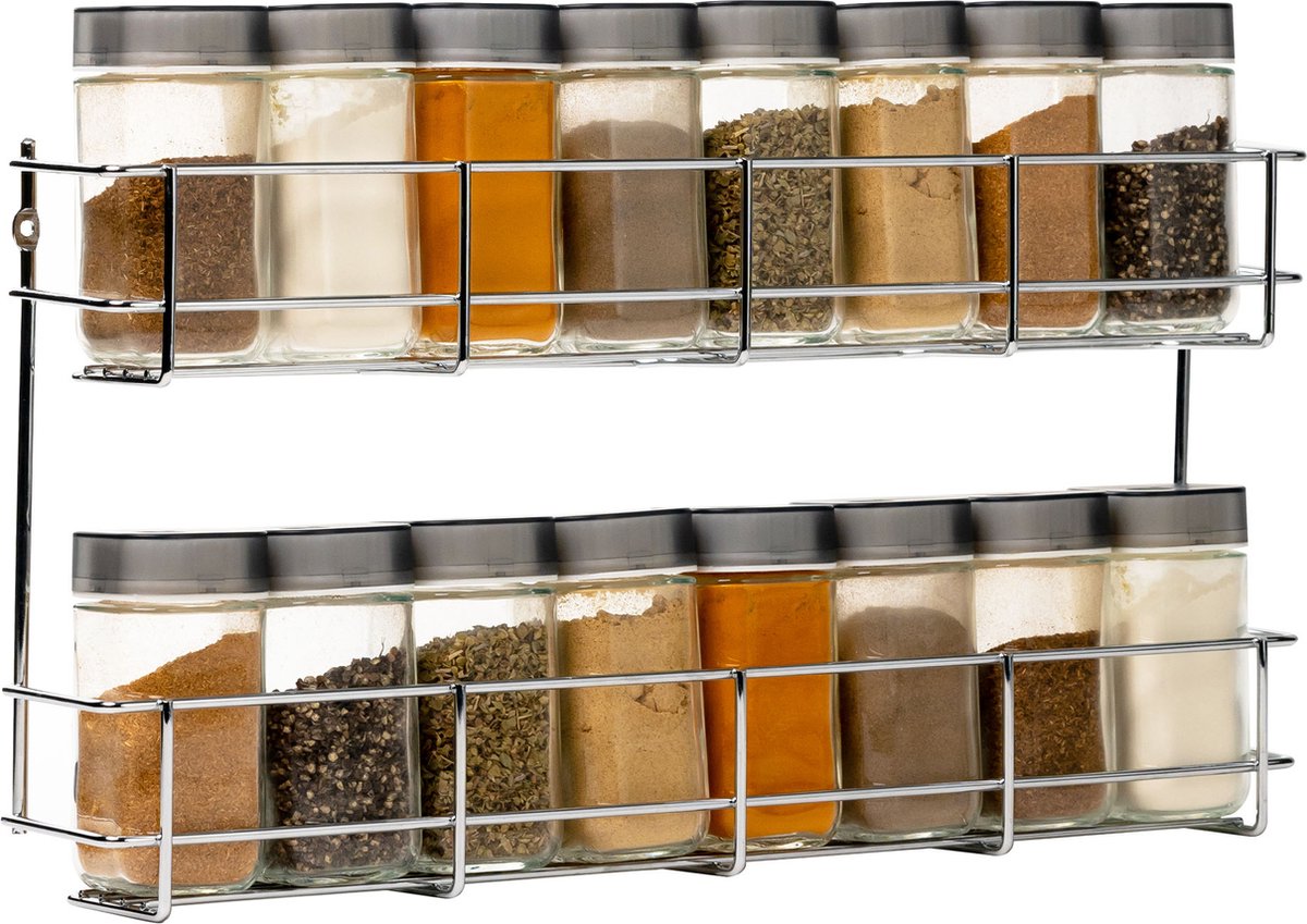 Coninx herb rack suspensionable - Cray Organizer - Up to 16 herb jars (excl.) - Metal/chromium
