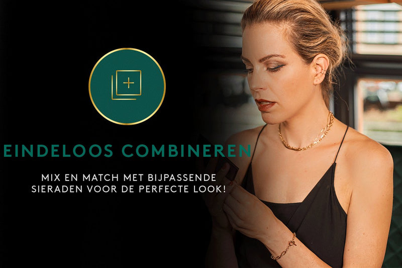 Laura Ferini Dames Armband Baciare Goud - Goudkleurige Schakelarmband - 18K Geelgoud Verguld - Sieraad - Accessoires - Sieraden - Dames Armbandje