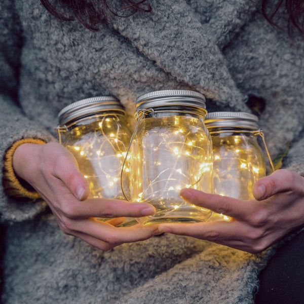 Gadgy Solar Lantaarn Jar Fairy Lights