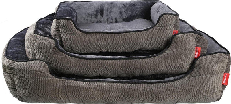 Snoozle Orthopedic dog basket - Soft and luxurious dog cushion - Dog bed - Washable - Dog baskets - 100cm