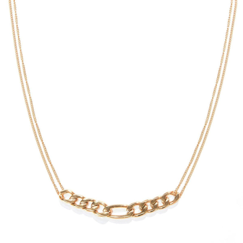 Laura Ferini Ladies Necklace Romana Gold - Gold -colored Necklace With Switch - 18k Yellow Gold Gilt - Necklace - Collier - Jewelry - Accessories - Ladies Necklace With Pendant