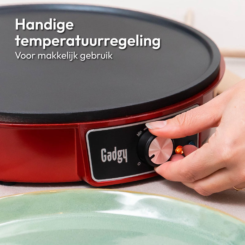 Gadgy Crêpe Maker - Regelbare Thermostaat