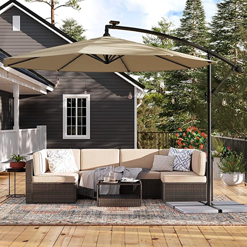 Homra Limited Edition Premium Lux -XL -Hout Parasol - Durable Floating parasol - Ø300 cm - Dark gray - Including protective cover - 360 ° rotating - Gray - Anthracite - Wood - 3 meters Diameter - With Foot - Without Tiles - Without Tiles - Without Tiles