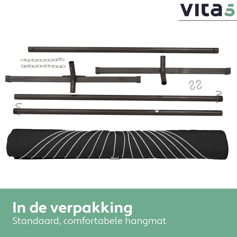 Vita5 hammock with standard - black
