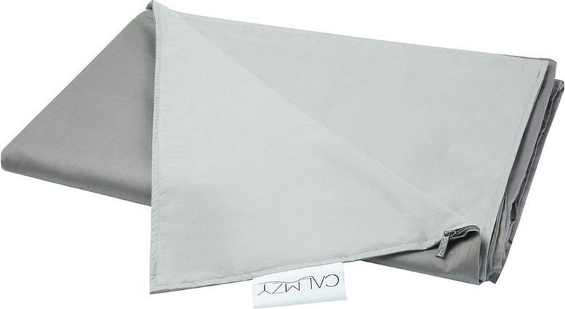Calmzy Superior Chill - Duvet Cover - Weakness blanket cover - 150 x 200 cm - Airy - Breathable - Gray/Light gray