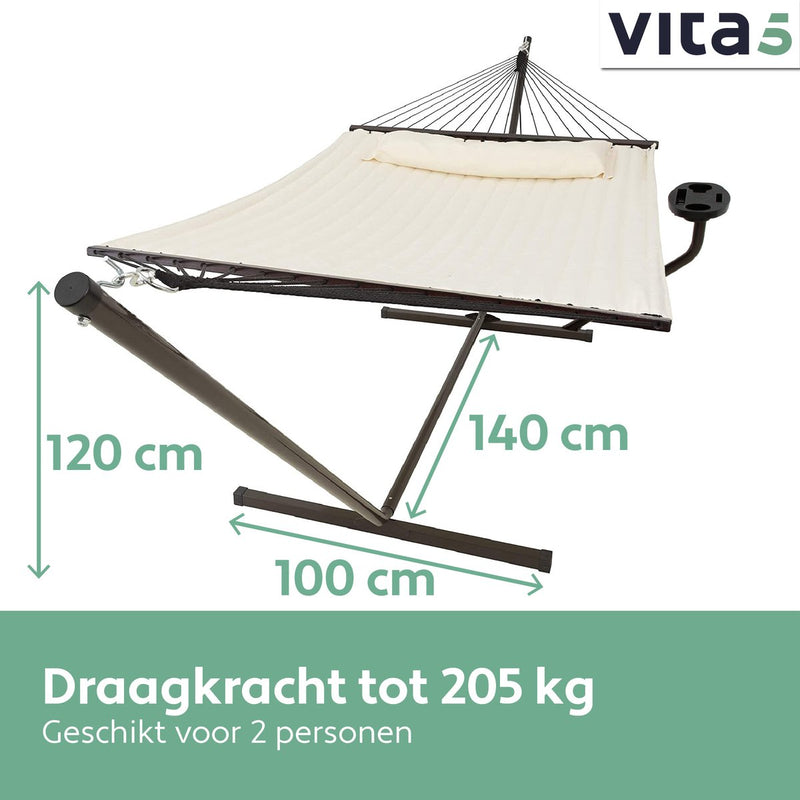 Vita5 hammock with standard - beige
