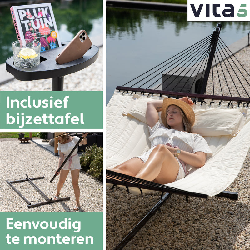 Vita5 hammock with standard - beige