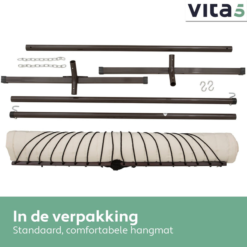 Vita5 hammock with standard - beige/white