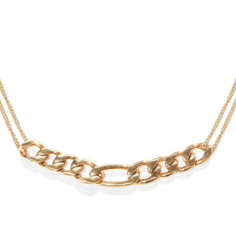 Laura Ferini Ladies Necklace Romana Gold - Gold -colored Necklace With Switch - 18k Yellow Gold Gilt - Necklace - Collier - Jewelry - Accessories - Ladies Necklace With Pendant