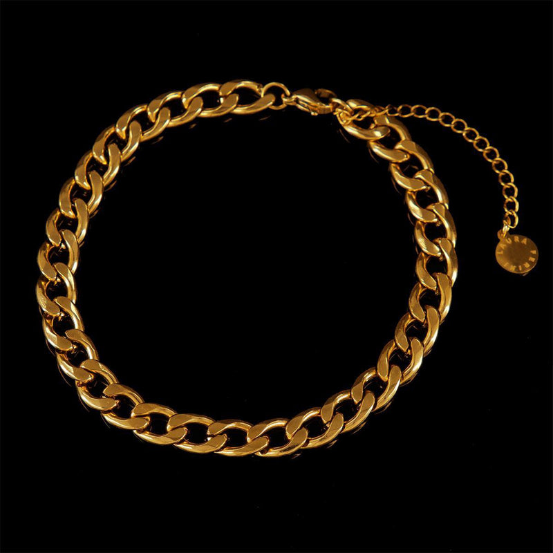 Laura Ferini Dames Armband Allora Goud - Goudkleurige Schakelarmband - 18K Geelgoud Verguld - Sieraad - Accessoires - Sieraden - Dames Armbandje