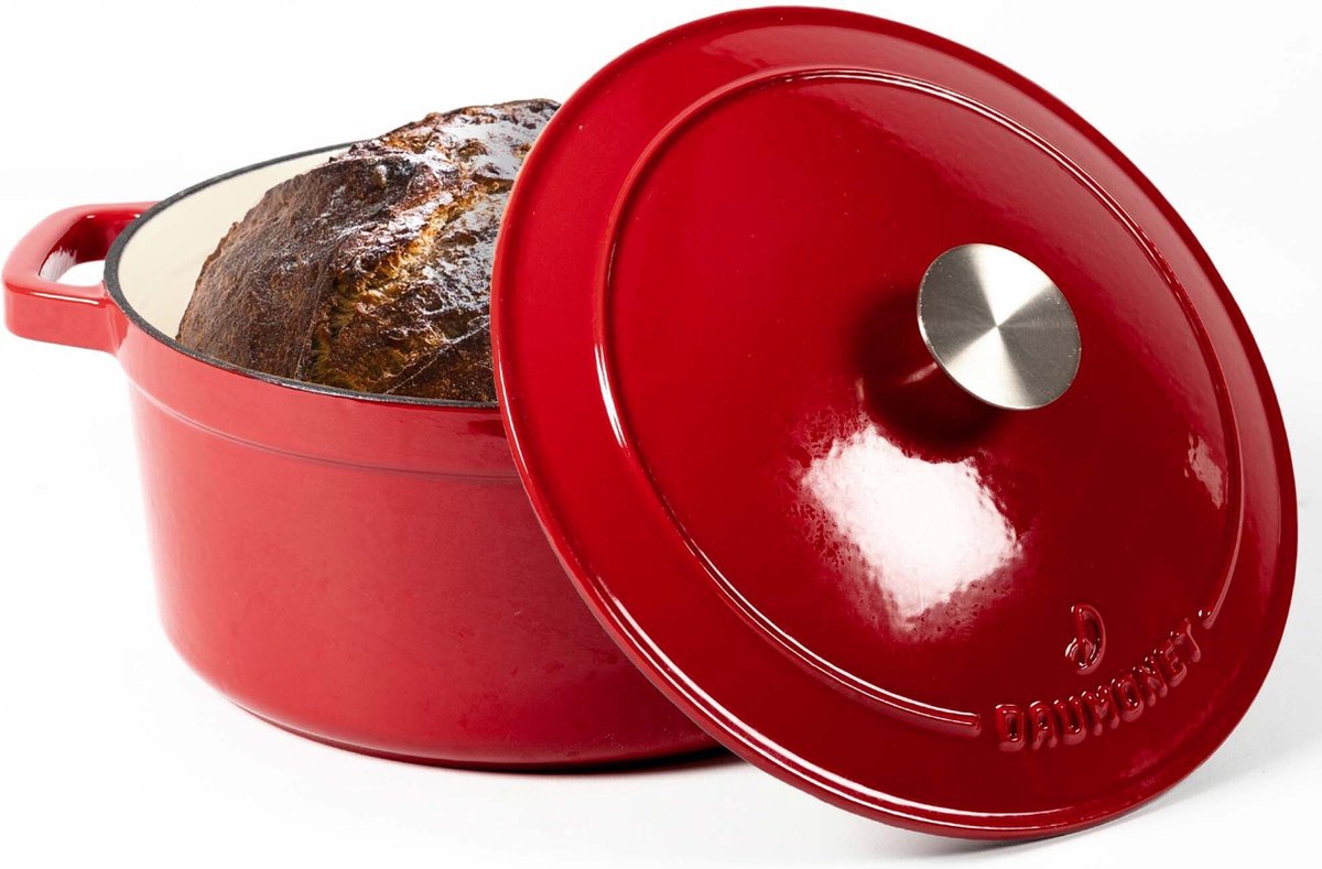 Daumonet carême rouge cast iron frying pan - Ø26 cm - 4.4 liters