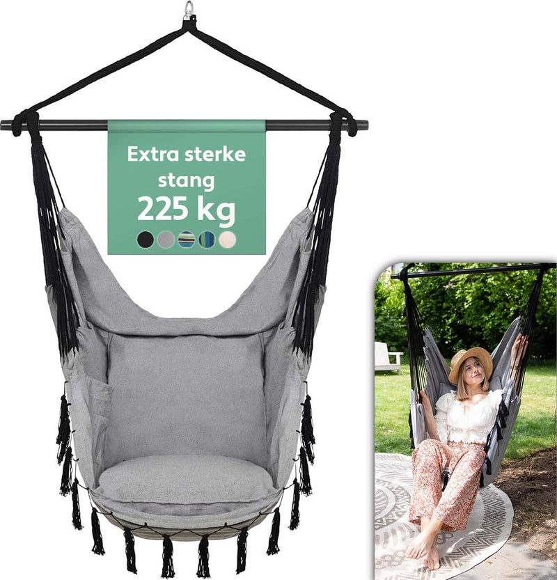 Vita5 XXL Hanging chair Inside & Outdoor Gray