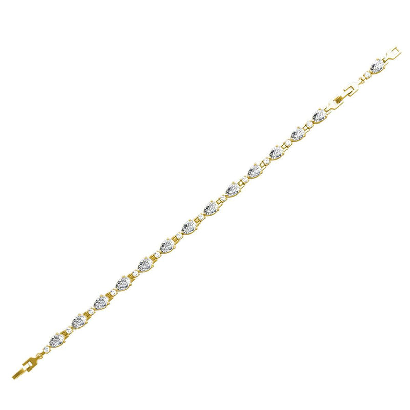 Yolora ladies bracelet with 12 Kalpa Camaka Crystals - Gold -colored - 18k yellow gold gilt - Women's bracelet gold - jewelry - luxury gift box - gift box - gift box - Exclusive gift box - Beautiful gift box