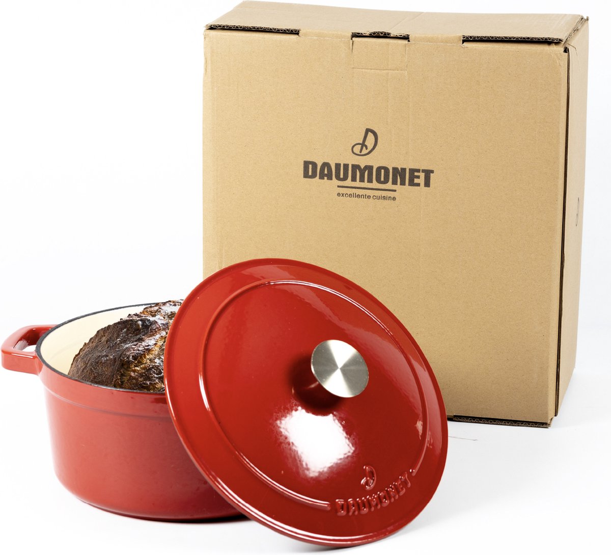 Daumonet carême rouge cast iron frying pan - Ø26 cm - 4.4 liters