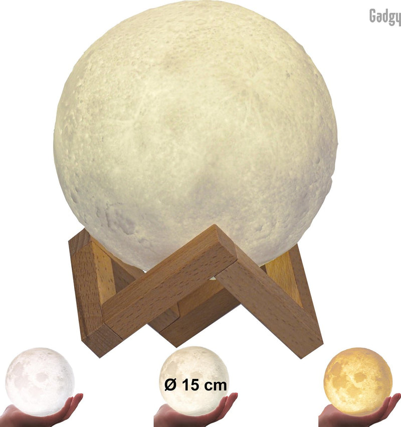 Gadgy Moon lamp 3D - 15 cm