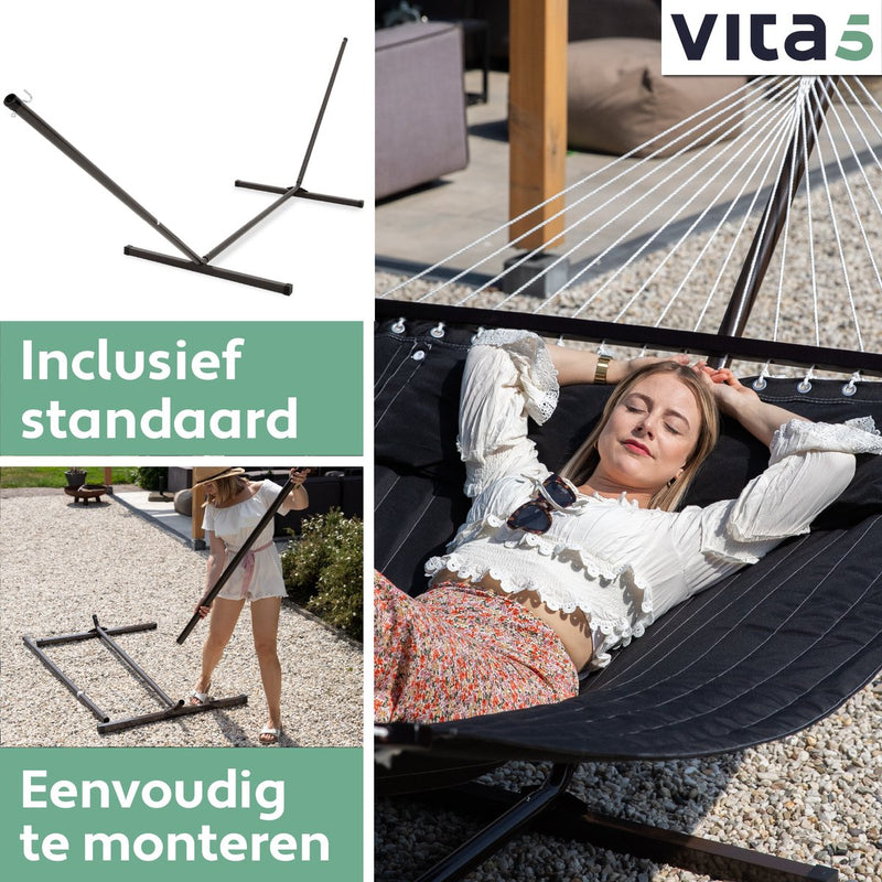 Vita5 hammock with standard - black