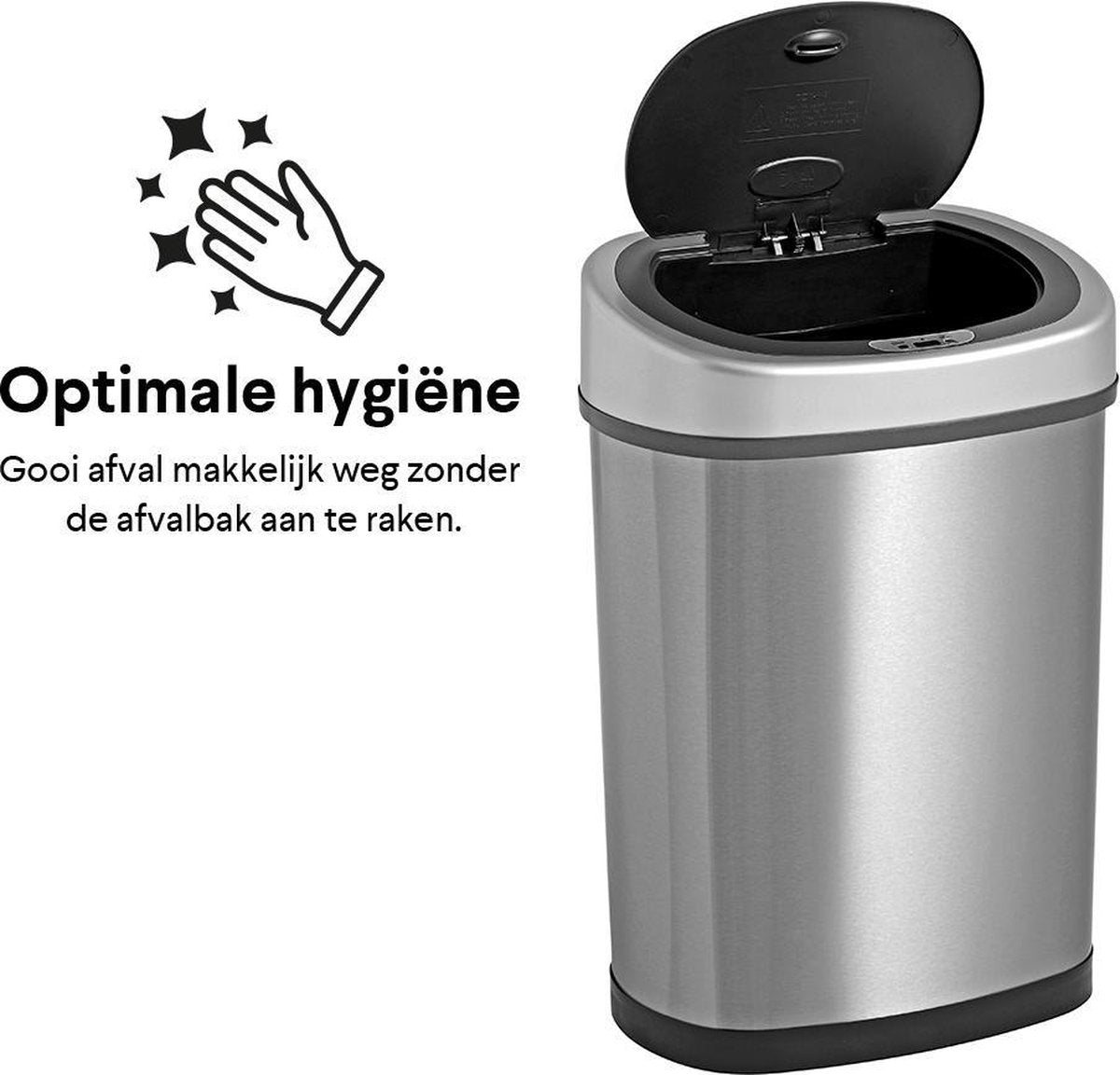 Homra Fonix - Sensor Müll Edelstahl 40 Liter
