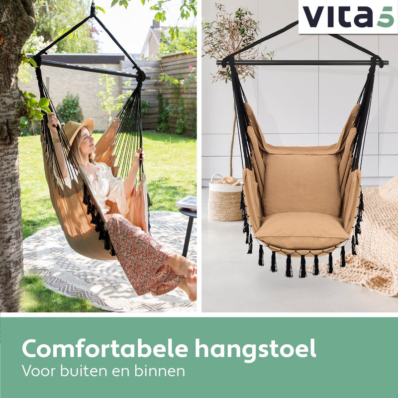 Vita5 XXL Hanging chair - Light brown