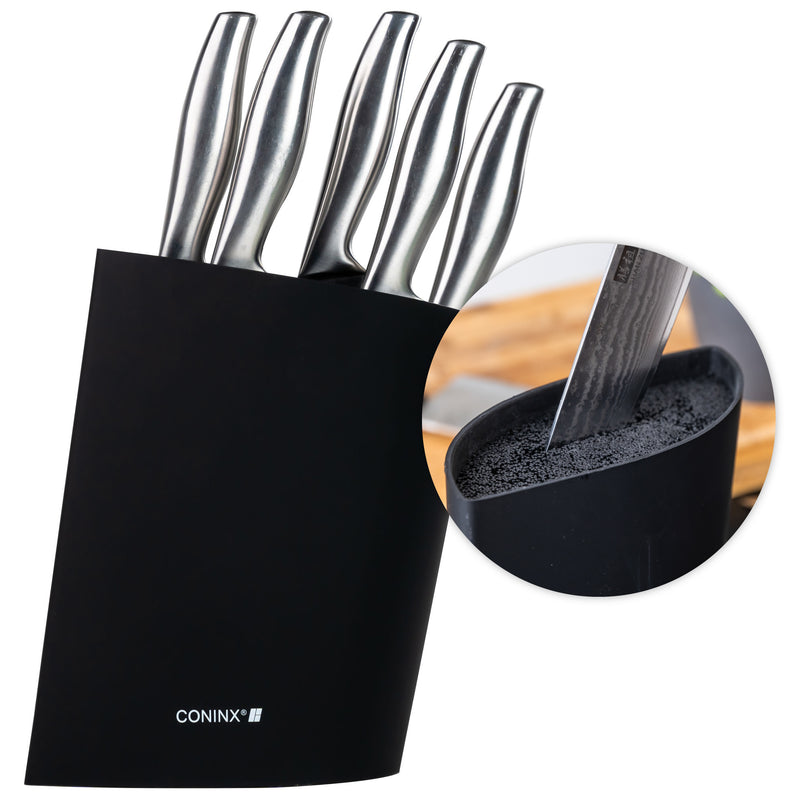 Coninx viro knife block - knife holder universal - exclusive knives - plastic - black