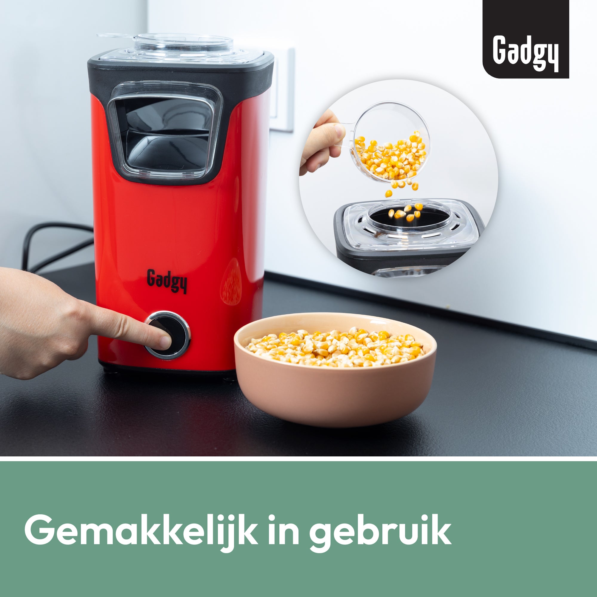 Gadgy Popcorn Machine - 1100 Watt