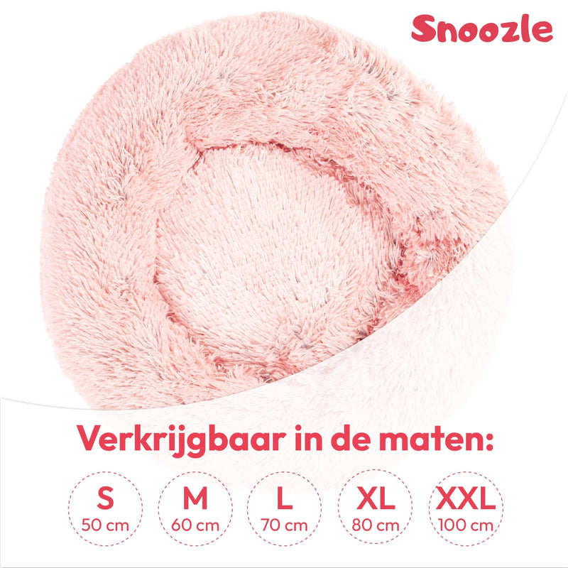 Snoozle Donut Hondenmand - 100cm - XXL - Roze