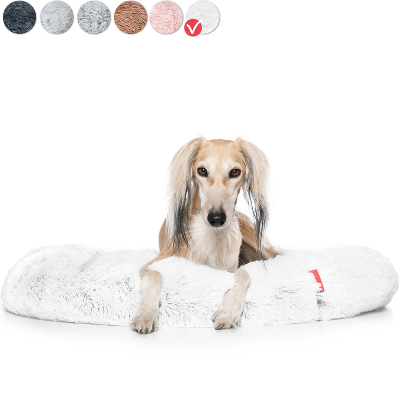 Snoozle Hondenmand - Superzacht en Luxe - Wasbaar - Fluffy - Hondenkussen - 80cm - Wit